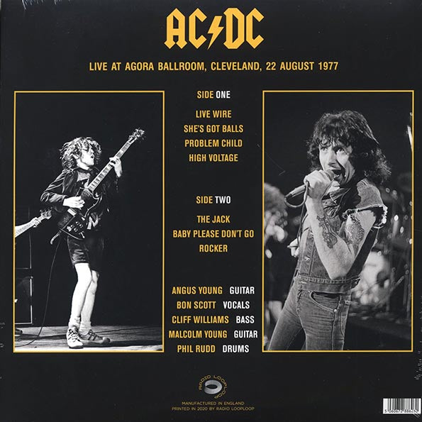 AC/DC - Live At Agora Ballroom Cleveland 22 August 1977 (LP | Import)