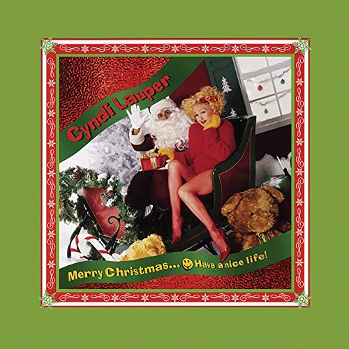 Cyndi Lauper Merry Christmas…Have a Nice Life! (Clear with Red & White "Candy Cane" Swirl Vinyl)