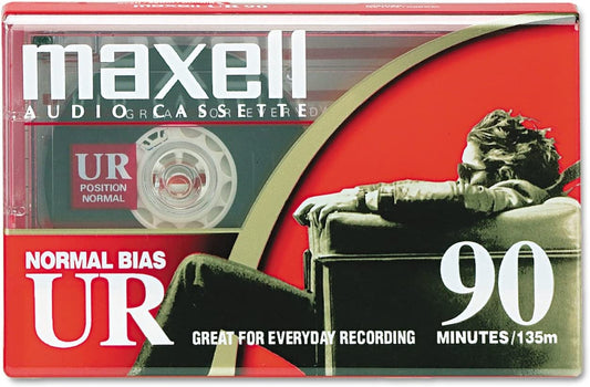 Maxell Maxell 108510 UR-90 Single Normal Bias Audio Cassette 90 Minute With Case