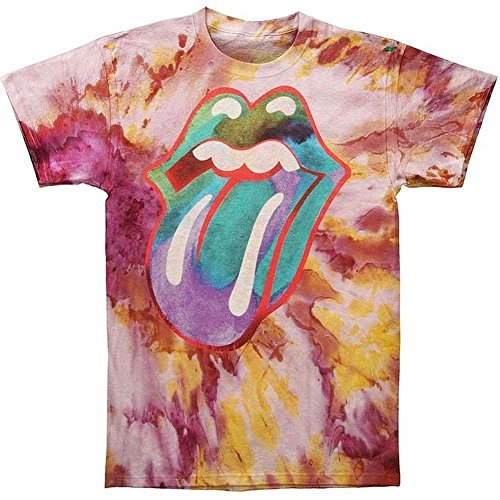 The Rolling Stones Rolling Stones Tongue Tie-Dye Ss Tee Small