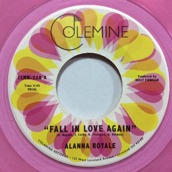 Alanna Royale Fall In Love Again - Transparent Pink (Clear Vinyl, Pink) (7" Single)