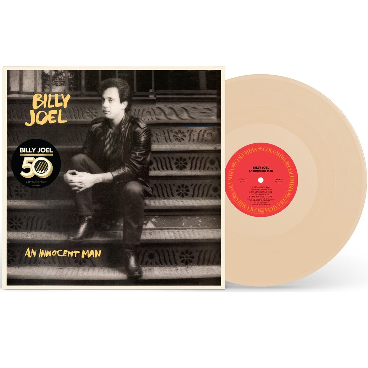 Billy Joel An Innocent Man (Custard Vinyl With 12"x12" Phot Insert)