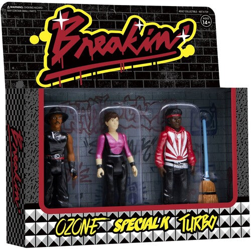 Breakin' Super7 - Breakin' ReAction Figures - 3-Pack [Ozone, Special K, Turbo] (Metallic) (Collectible, Figure, Action Figure)