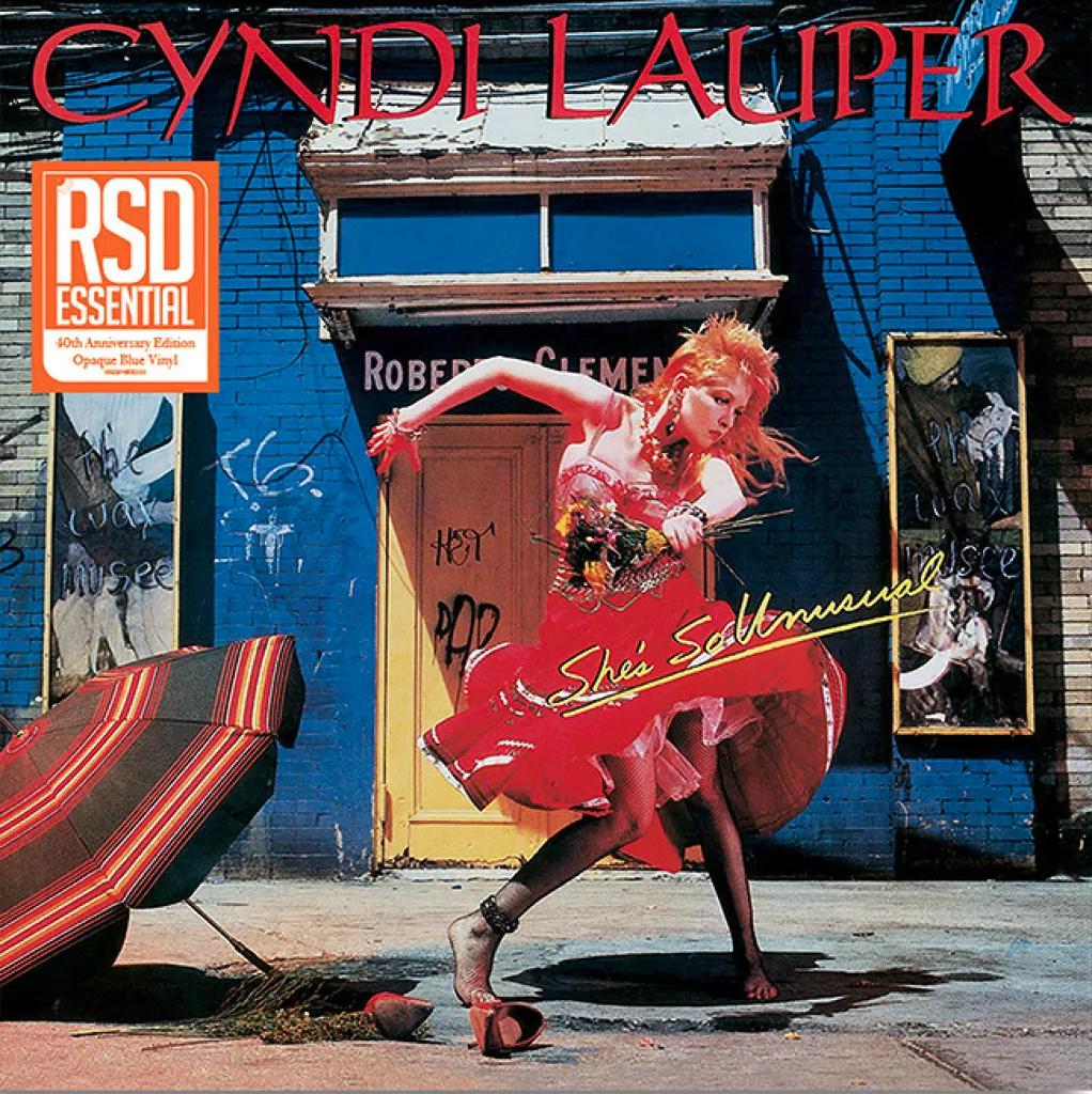 Cyndi Lauper She's So Unusual: 40th Anniversary Edition (Indie Exclusive, Opaque Blue Colored Vinyl)