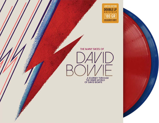 David Bowie THE MANY FACES OF DAVID BOWIE 2LP LTD Gatefold Red/Blue Vinyl