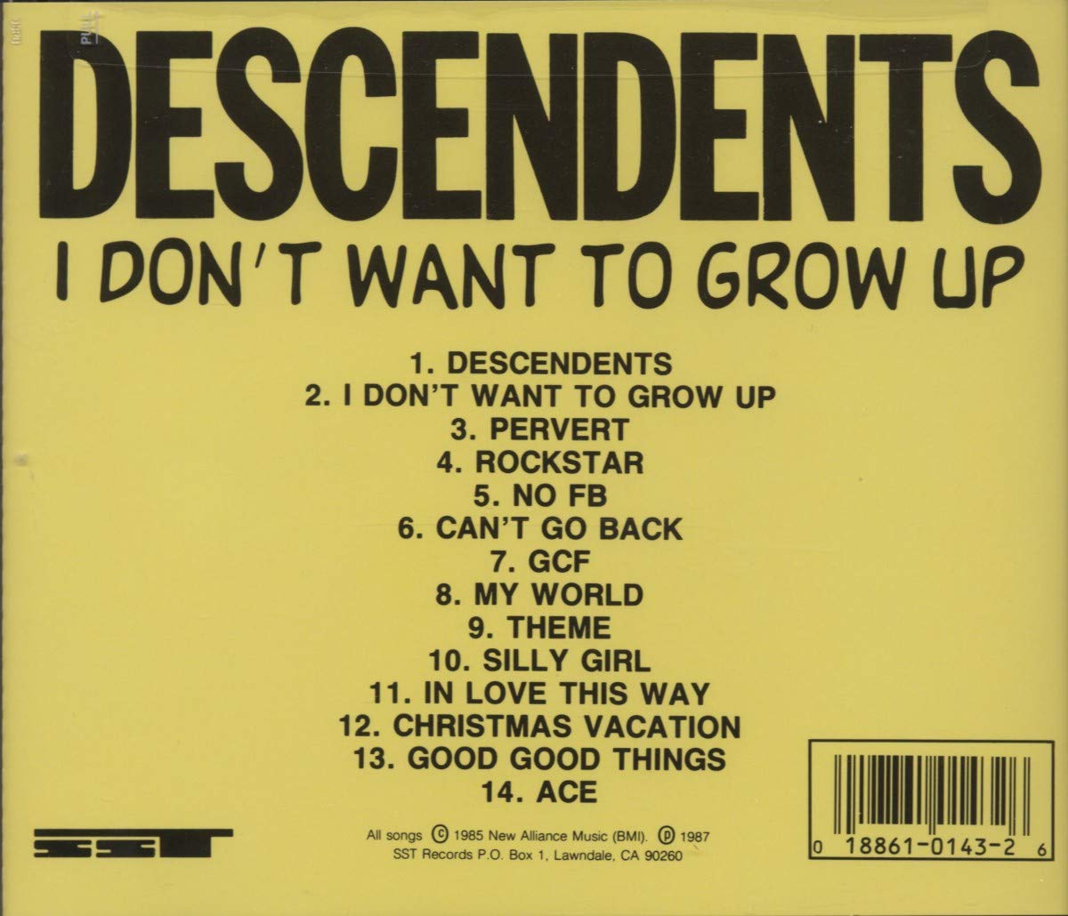 Descendents I Don't Want to Grow Up