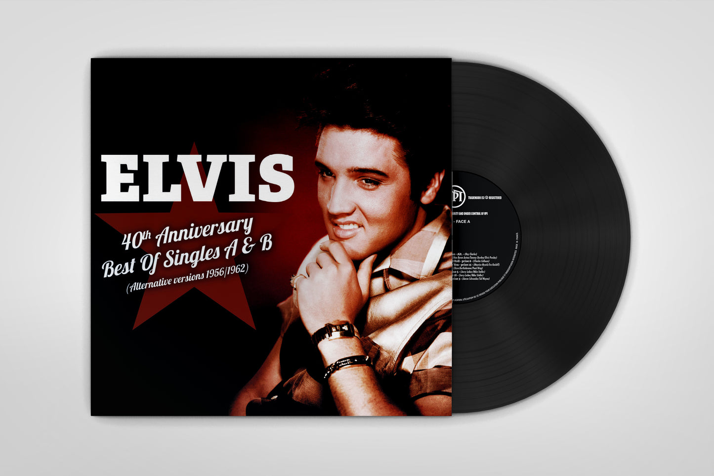 Elvis Presley 33 Tours - 40Th Anniversary - Best Of Singles A & B (Black Vinyl)