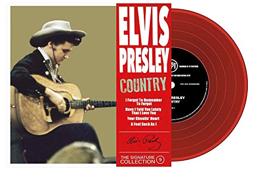 Elvis Presley 45 Tours - The Signature Collection N°09 - Country (Red Vinyl)