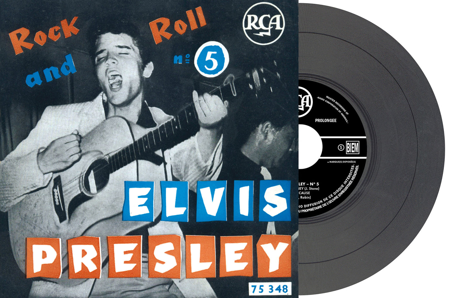 Elvis Presley Rock and Roll - RCA #5 (Black 7" vinyl EP)