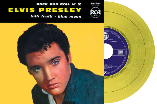 Elvis Presley Tutti Frutti/Blue Moon #2 (Yellow 7" vinyl EP)