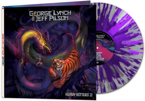 George Lynch Heavy Hitters II - Silver/ purple Splatter