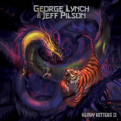 George Lynch Heavy Hitters II - Silver/ purple Splatter