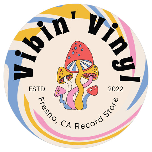 Vibin’ Vinyl Mushroom Sticker