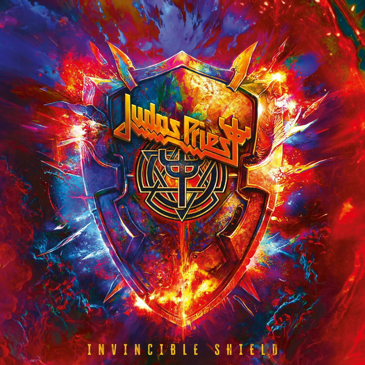 Judas Priest Invincible Shield (Indie Exclusive, Colored Vinyl, Red) (2 Lp's)