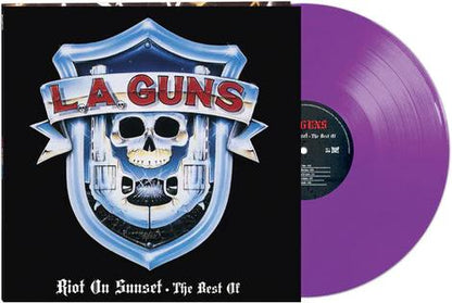 L.A. Guns Riot On Sunset: The Best Of (Purple Marble Colored Vinyl, Limited Edition, Gatefold LP Jacket)