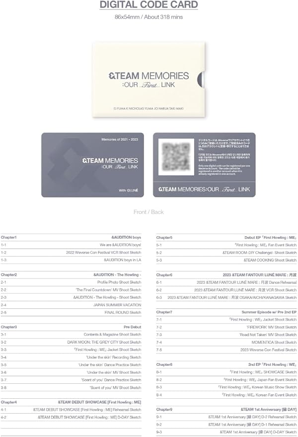 &TEAM | Memories : Our First Link (Book)