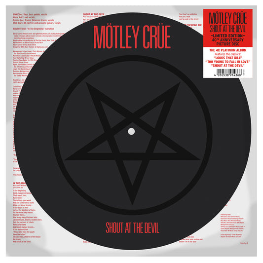 Motley Crue Shout At The Devil (Limited Edition Picture Disc)