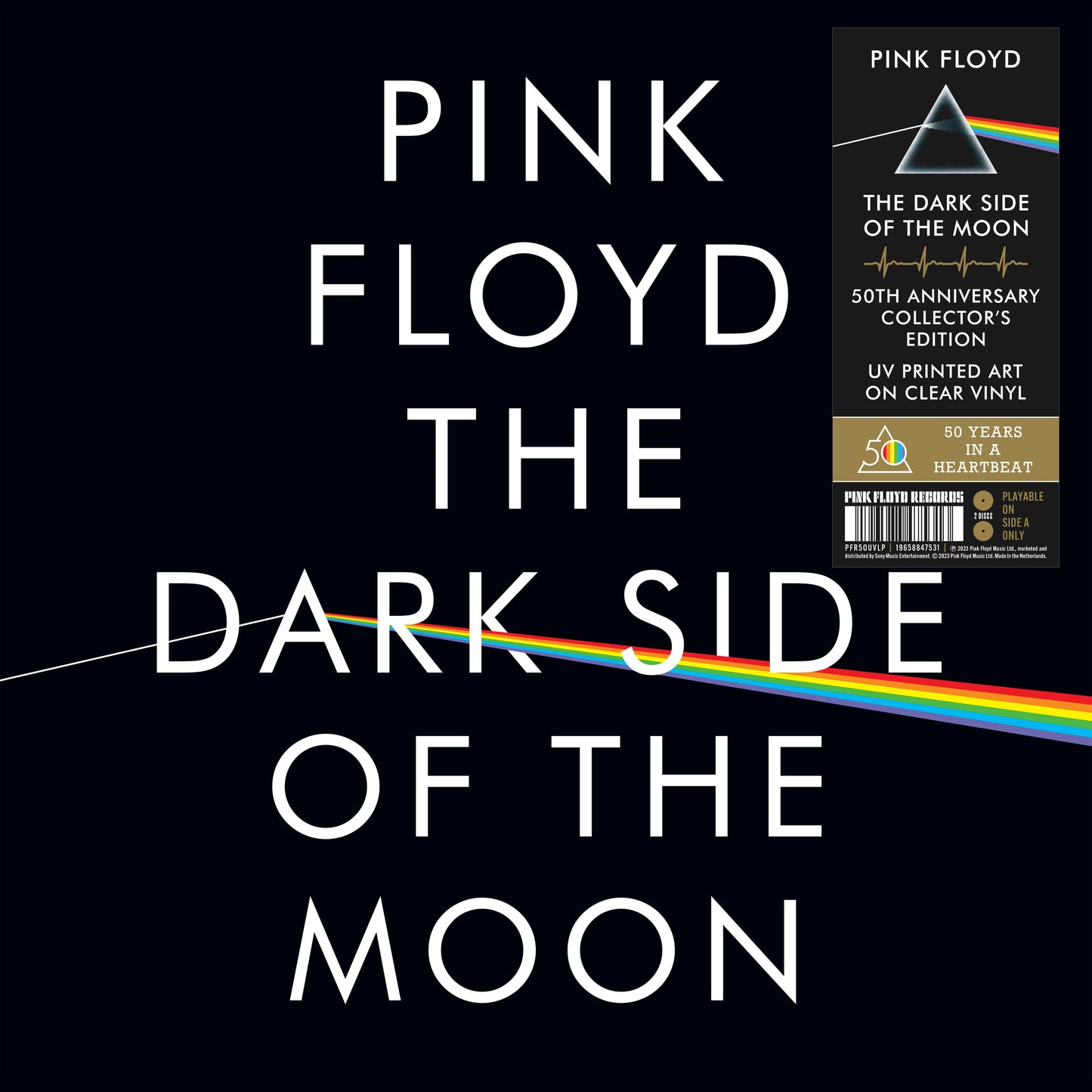 PINK FLOYD The Dark Side Of The Moon (50th Anniversary) [2023 Remaster] (2LP UV Printed Clear Vinyl Collector's Edition)