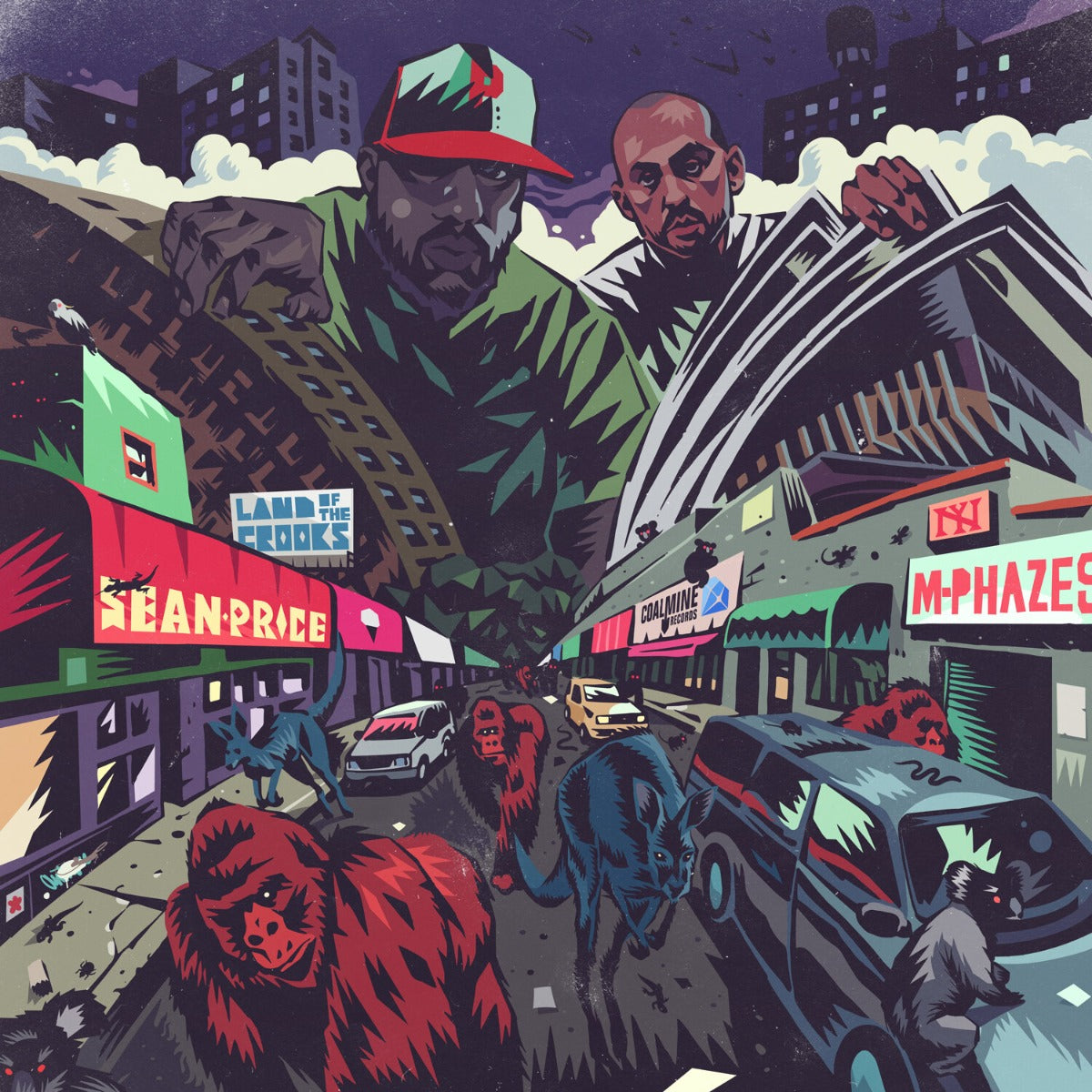 Sean Price & M-Phazes Land Of The Crooks (Indie Exclusive, Colored Vinyl, Green, Smoke)