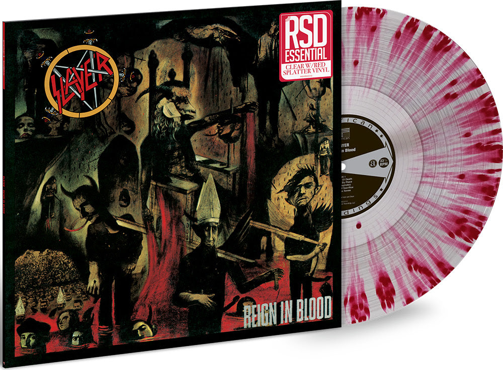 Slayer REIGN IN BLOOD Clear w/ Red Splatter INDIE