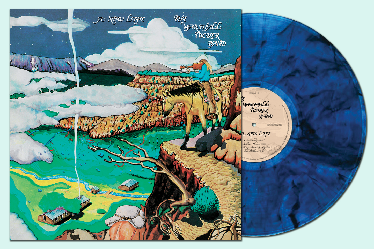 The Marshall Tucker Band A New Life: 50th Anniversary Edition (Colored Vinyl, Blue Smoke, Anniversary Edition)