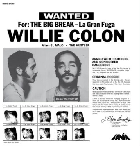 Willie Colón | Wanted By FBI / The Big Break - La Gran Fuga (LP)