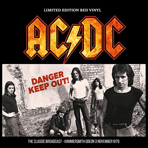 AC/DC - Danger Keep Out! The Classic Broadcast - Hammersmith Odeon 3 November 1979 (LP | Limited Edition, Red Vinyl, Import)