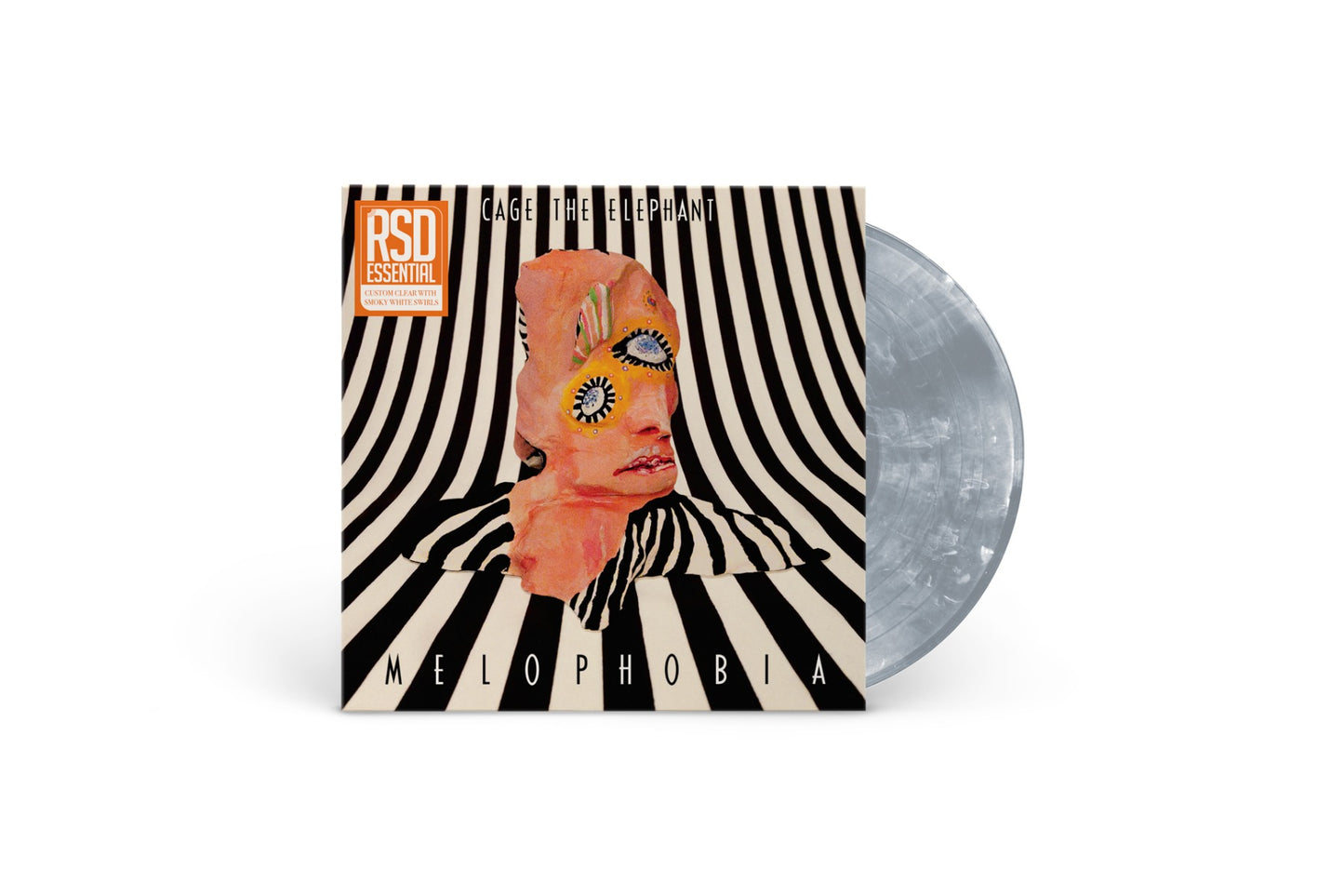 Cage The Elephant Melophobia (Limited Edition, Custom Clear with Smoky White Swirls LP)