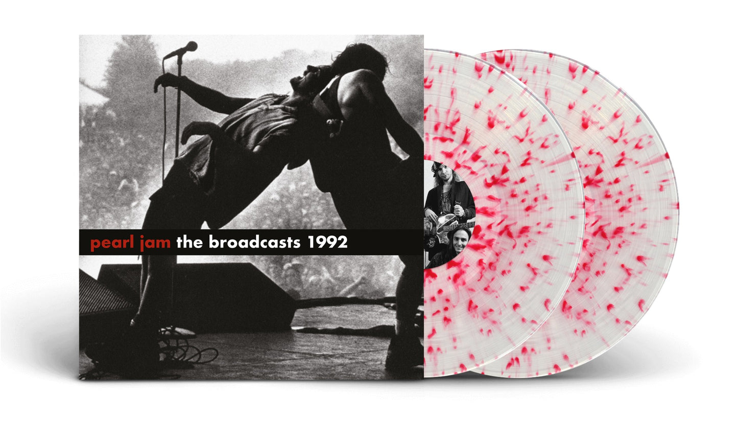 Pearl Jam 1992 BROADCASTS (CLEAR/RED SPLATTER VINYL)