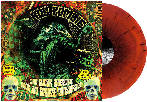 Rob Zombie Lunar Injection Kool Aid Eclipse Conspiracy (Ox Blood & Orange Swirl w/ Black Splatterl)