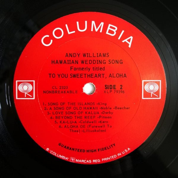 Andy Williams – Hawaiian Wedding Song (LP | Pre-Owned Vinyl) - Vibin' VinylVinylAndy WilliamsCL 2323