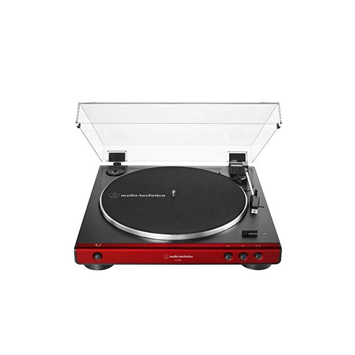 AT-LP60X-RD Fully Automatic Belt-Drive Stereo Turntable, Red by Audio-Technica - Vibin' VinylTurntables & Record PlayersAudio-Technica4961310147150