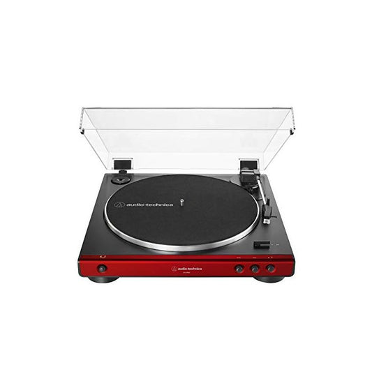 AT-LP60X-RD Fully Automatic Belt-Drive Stereo Turntable, Red by Audio-Technica - Vibin' VinylTurntables & Record PlayersAudio-Technica4961310147150