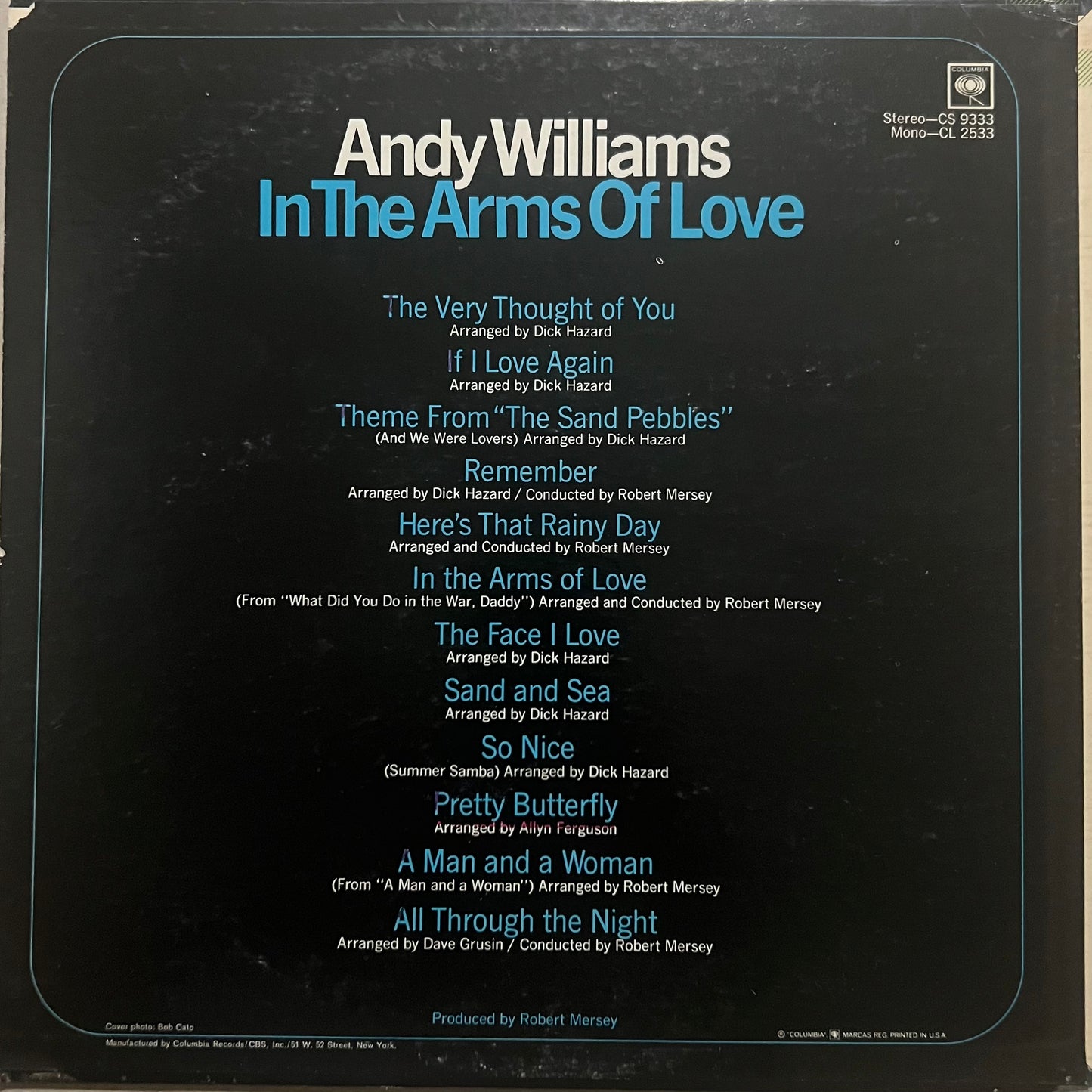 Andy Williams – In The Arms Of Love (LP | Pre-Owned)