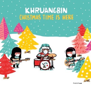 Khruangbin Christmas Time Is Here 7" (Version Mary) (Updated COVID Cover) Translucent Red