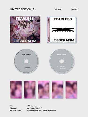 LE SSERAFIM FEARLESS [Limited Edition B] [CD + DVD]