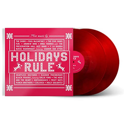 Various Artists Holidays Rule (Clear Vinyl, Red, Gatefold LP Jacket) (2 Lp's)