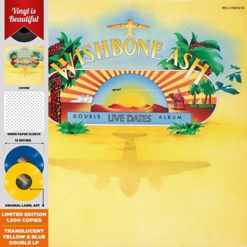 Wishbone Ash Live Dates (Yellow, Blue, Gatefold LP Jacket, Limited Edition)